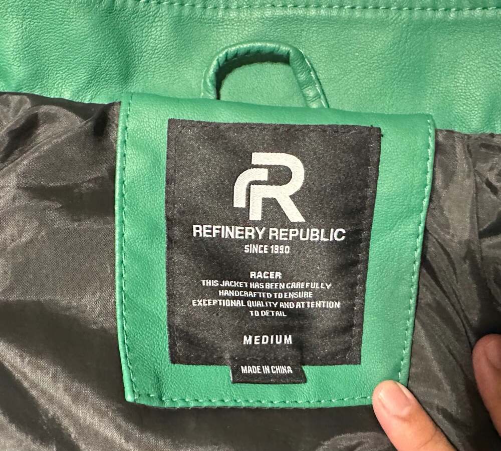 Refinery Republic Racer Faux Leather Racing Jacket - Picture 3 of 4